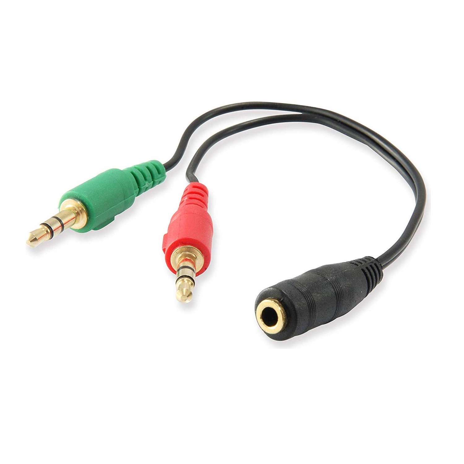 Adattatore Jack 3,5 Mm Conecto – Da 4 Pin A 2 Spine (microfono E Audio) – 20 Cm
