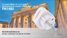 Embedded thumbnail for Adaptador de viaje universal de Mundo (Europa, Reino Unido, EE. UU., Australia) a Europa (Schuko)