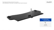 Embedded thumbnail for Sit Stand Desk Workstation with adjustable height with keyboard tray