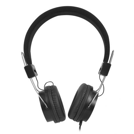 Foldable on-ear headphones with soft ear cushions and adjustable headband
