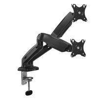 Desk Mount with gas spring for 2 monitors up to 27 inch with and VESA 