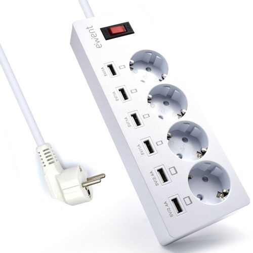 Power Strip 4x outlets with 6 USB ports